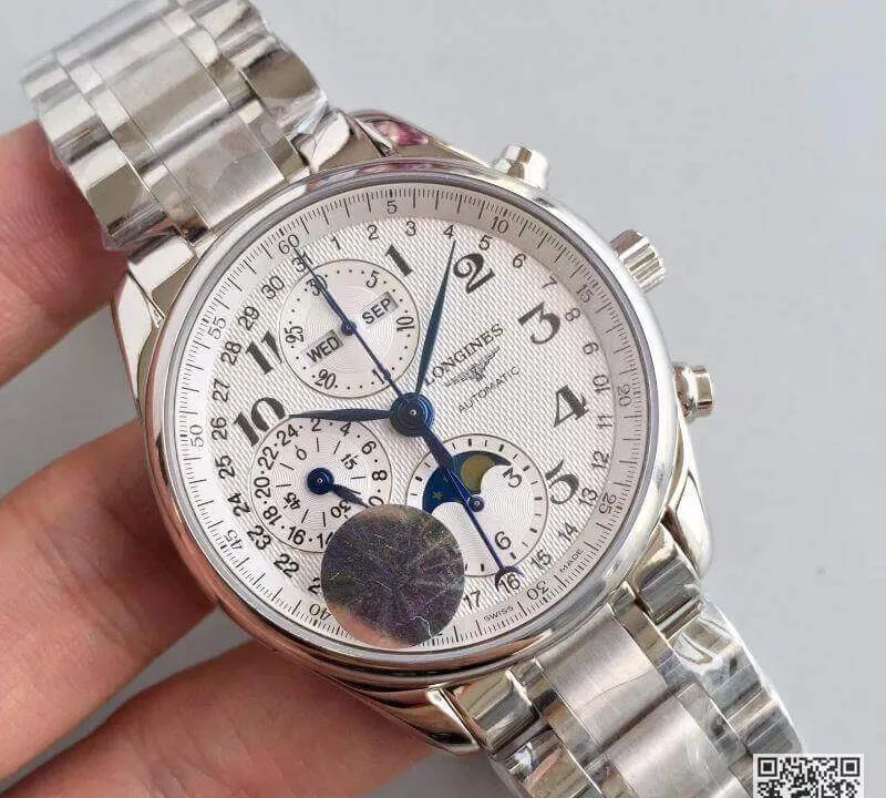 Longines Master Moonphase L2.673.4.78.6 JF factory 1:1 Best Edition Replica Watch Swiss ETA7751